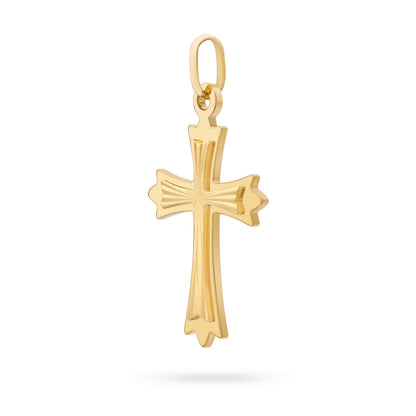 Gold Plated Three Points Cross