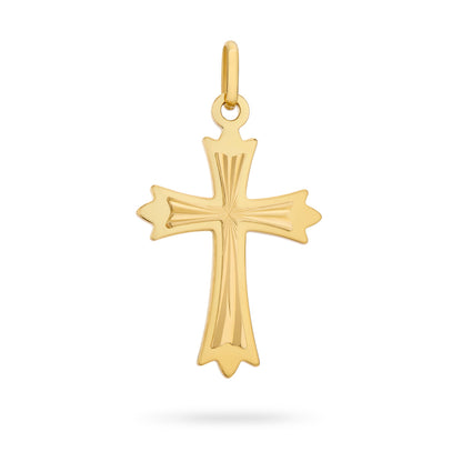 Gold Plated Three Points Cross