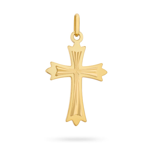 Gold Plated Three Points Cross