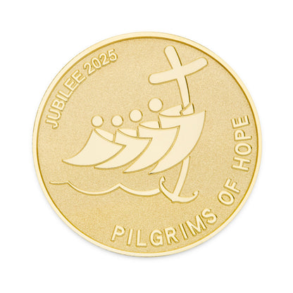 Gold-tone Jubilee 2025 Commemorative Coin – Exclusive Edition