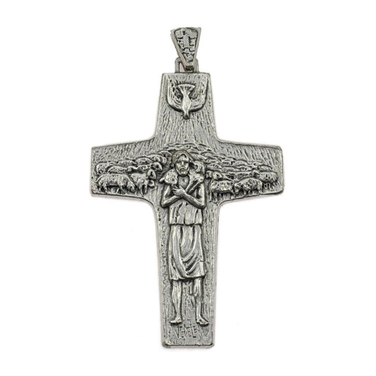 Good Shepherd Pope Francis Cross 3,94"
