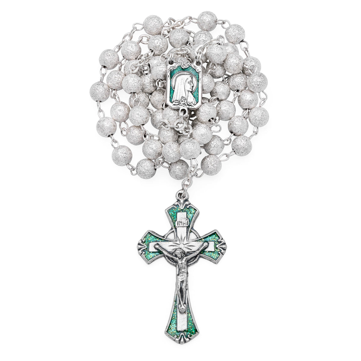 Green Glass Rosary