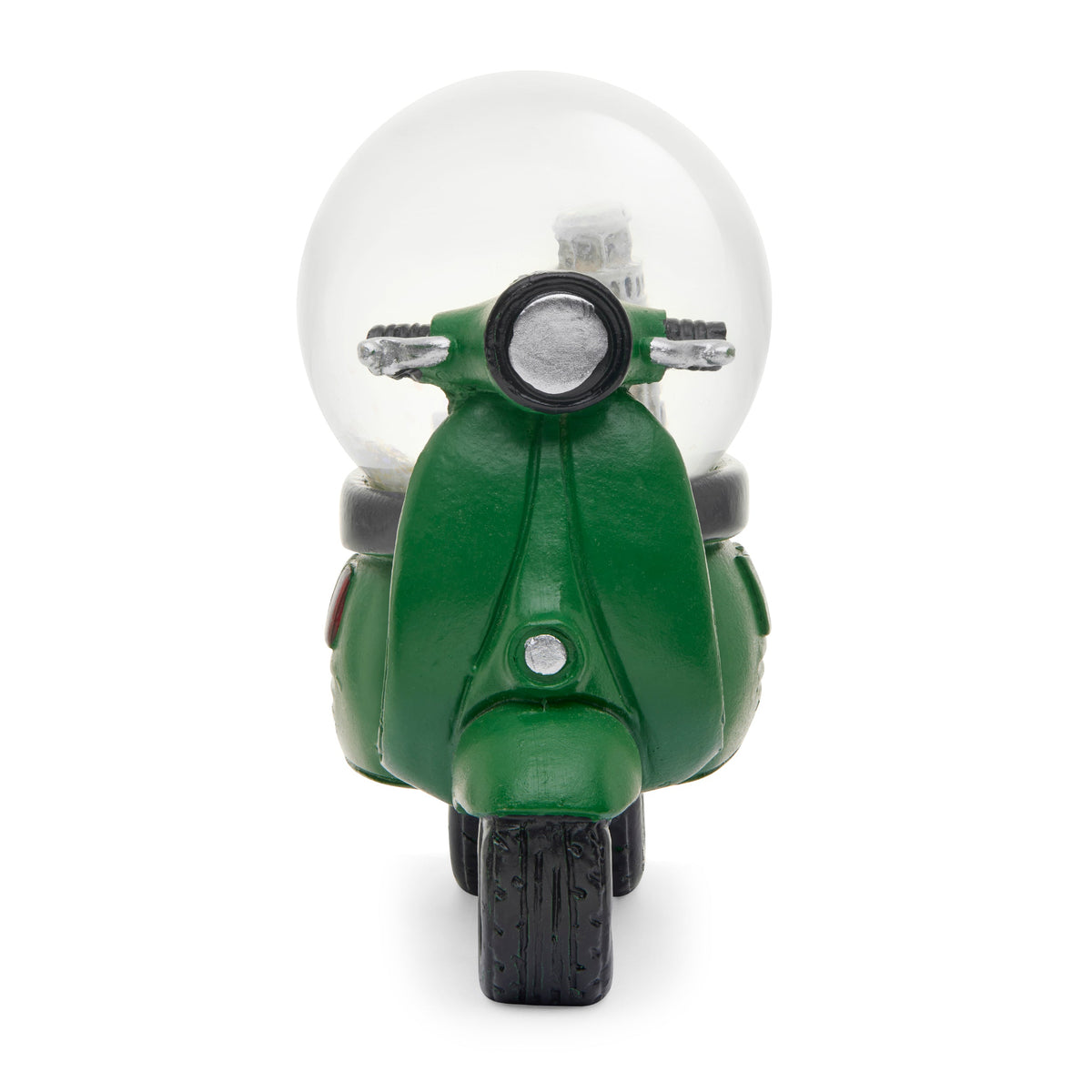 Green Resin Vespa with Snow Globe