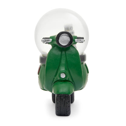 Green Resin Vespa with Snow Globe