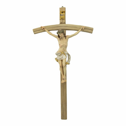 Hand Painted Wooden Pastoral Crucifix