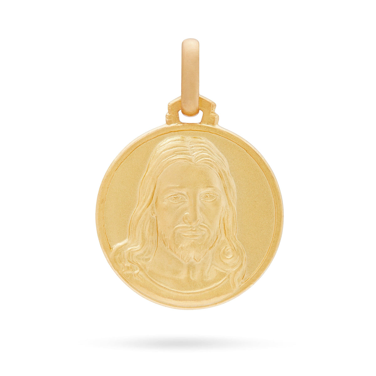 Yellow Gold Holy Face of Jesus Medal