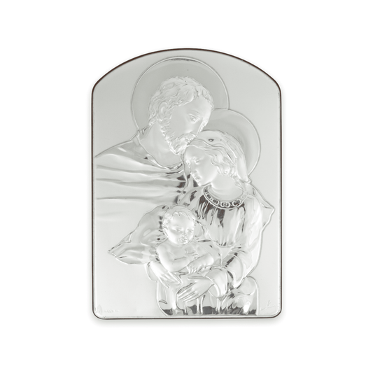 Holy Family Painting Sterling Silver Bilaminate
