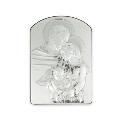 Holy Family Painting Sterling Silver Bilaminate