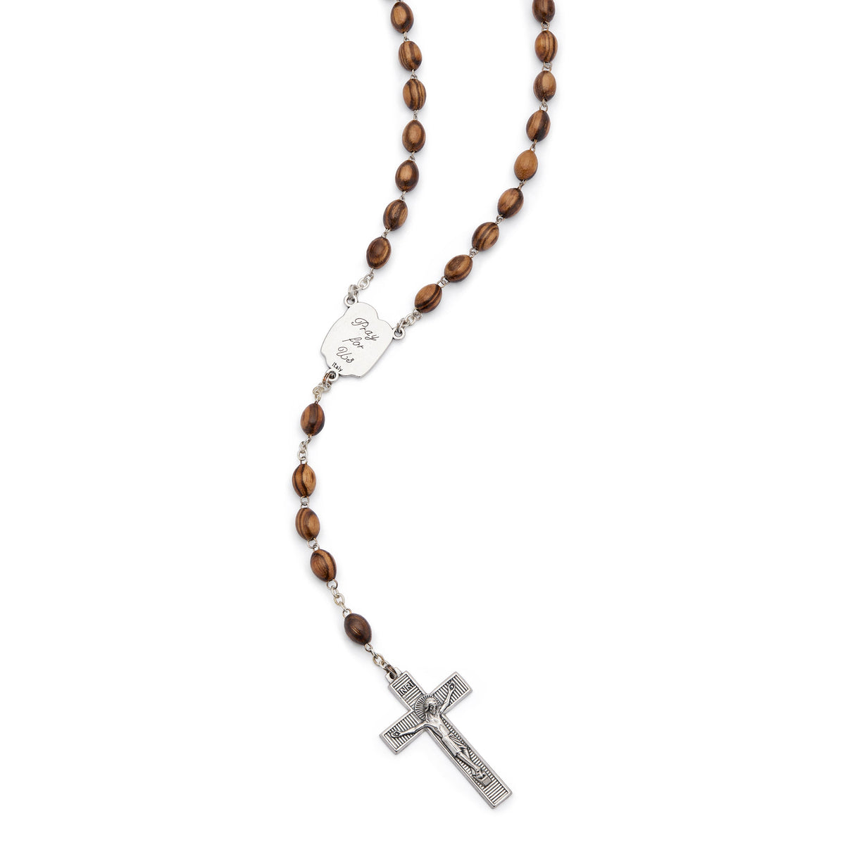 Holy Family Rosary with Zebranwood Beads