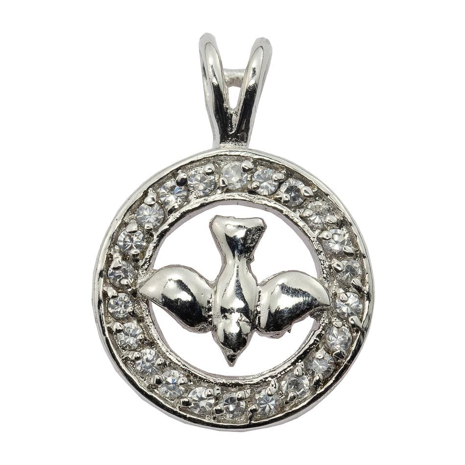 Holy Spirit Charm with Crystal