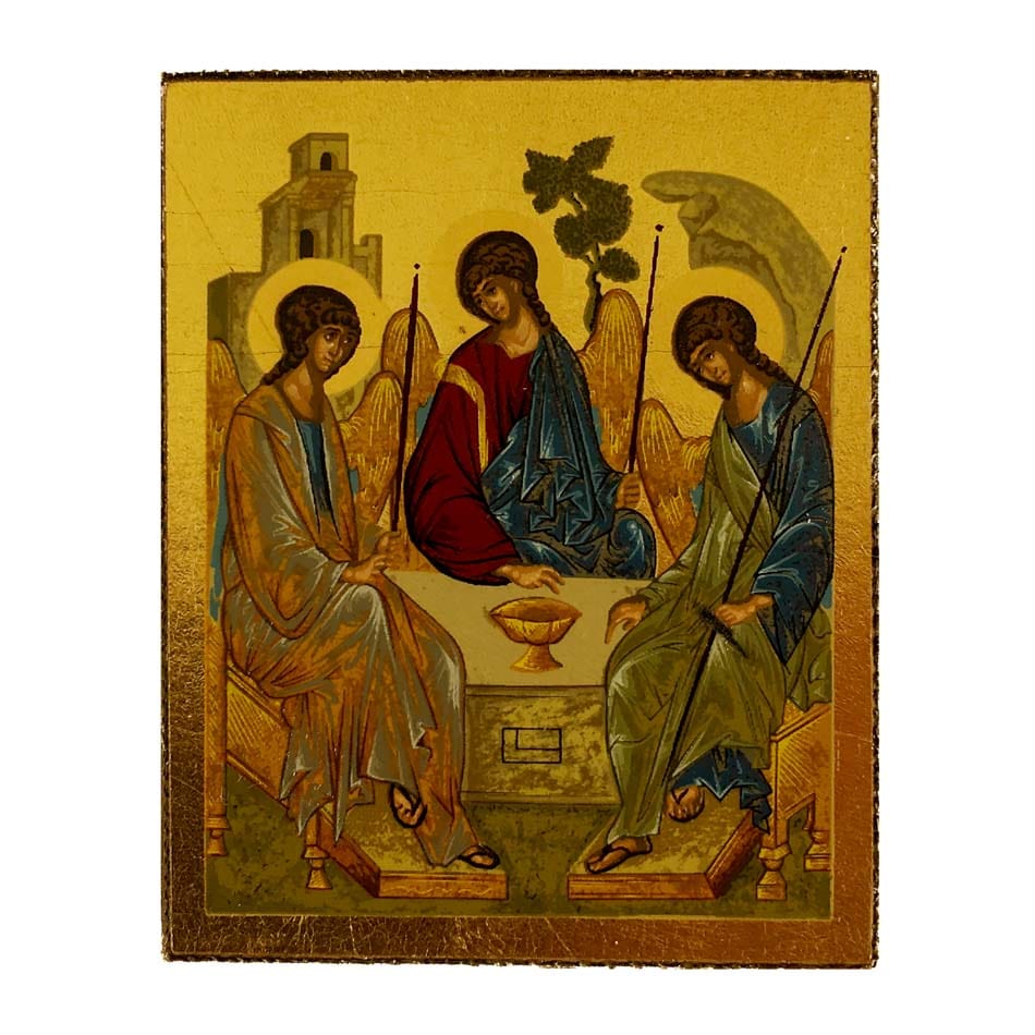 Wooden Icon of the Holy Trinity
