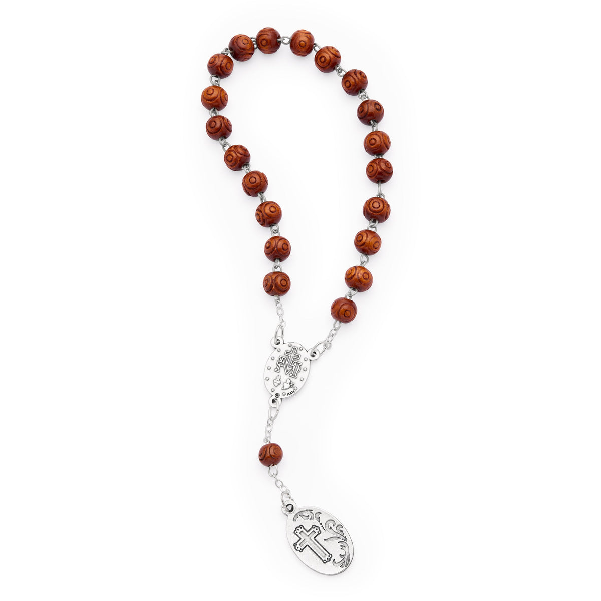 Infant of Prague Wooden Devotional Rosary