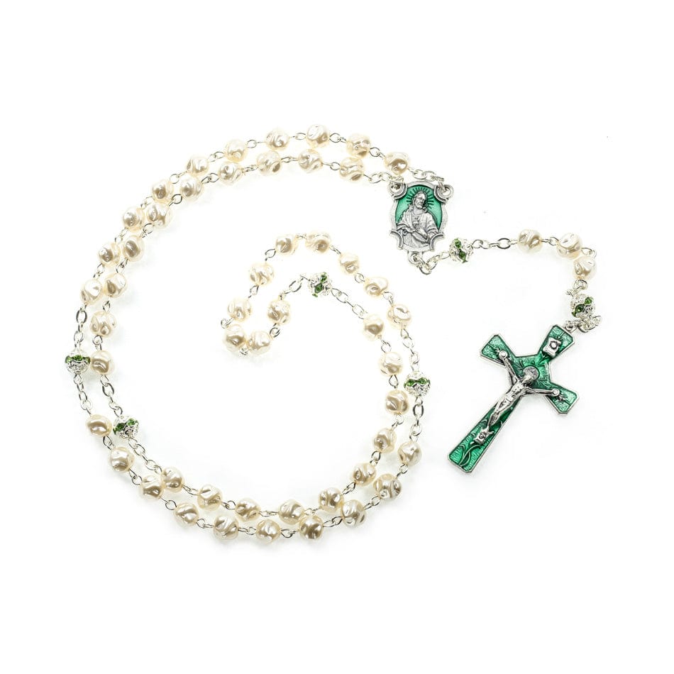 Irregular Glass Pearl Rosary