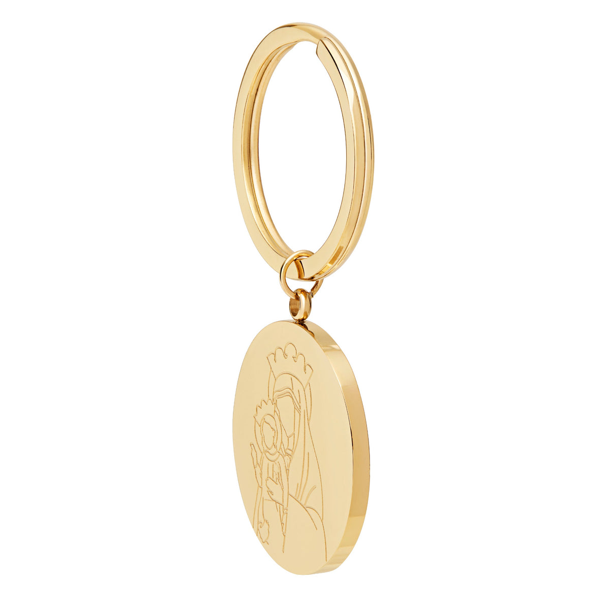 Jubilee 2025 Gold-tone Stainless Steel Keychain
