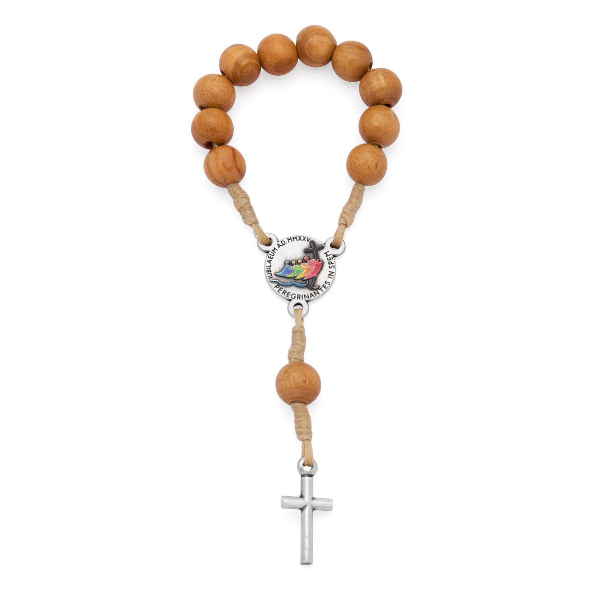 Jubilee 2025 Light Wood One-Decade Rosary
