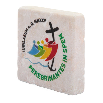 Jubilee 2025 Logo Square Marble Dust Magnet