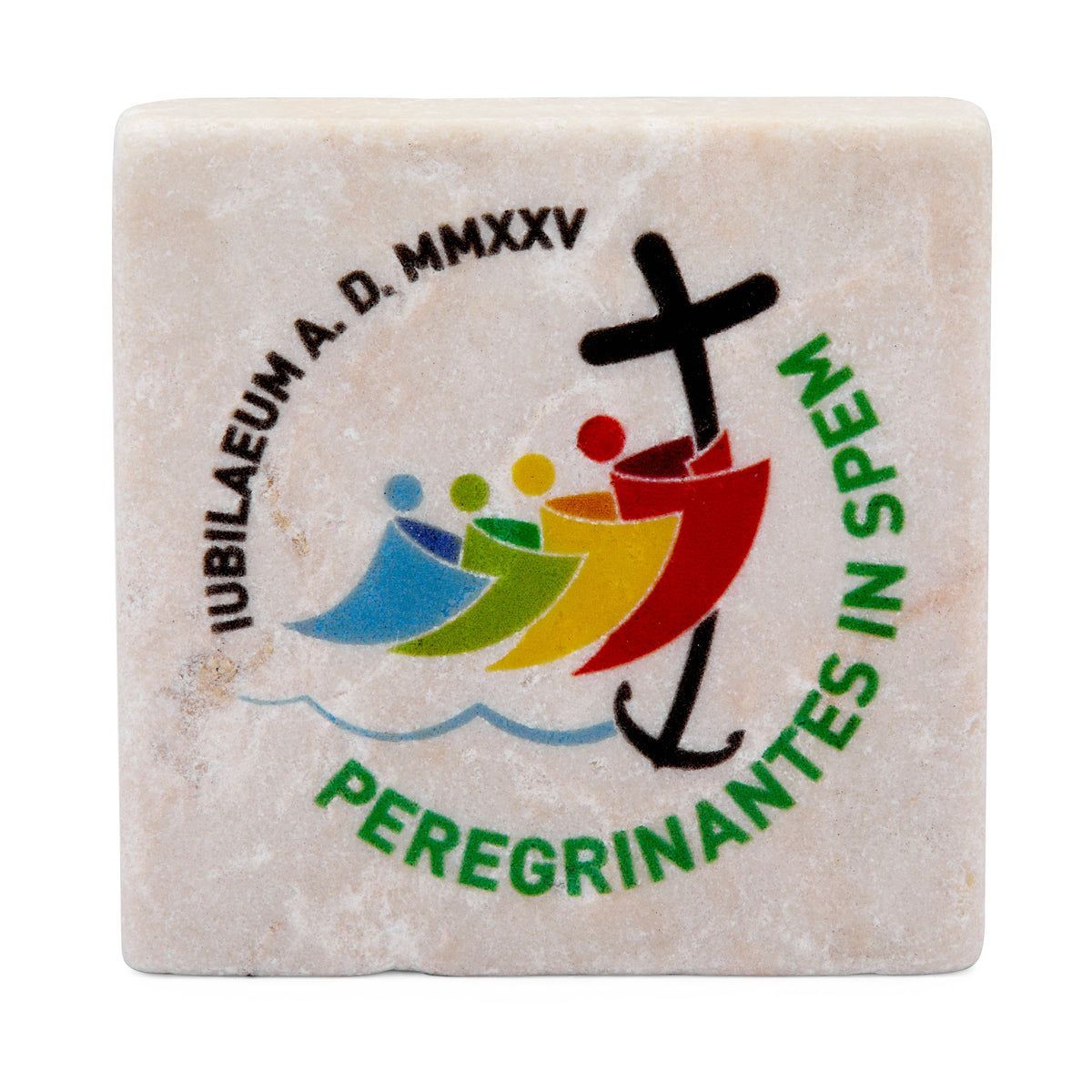 Jubilee 2025 Logo Square Marble Dust Magnet
