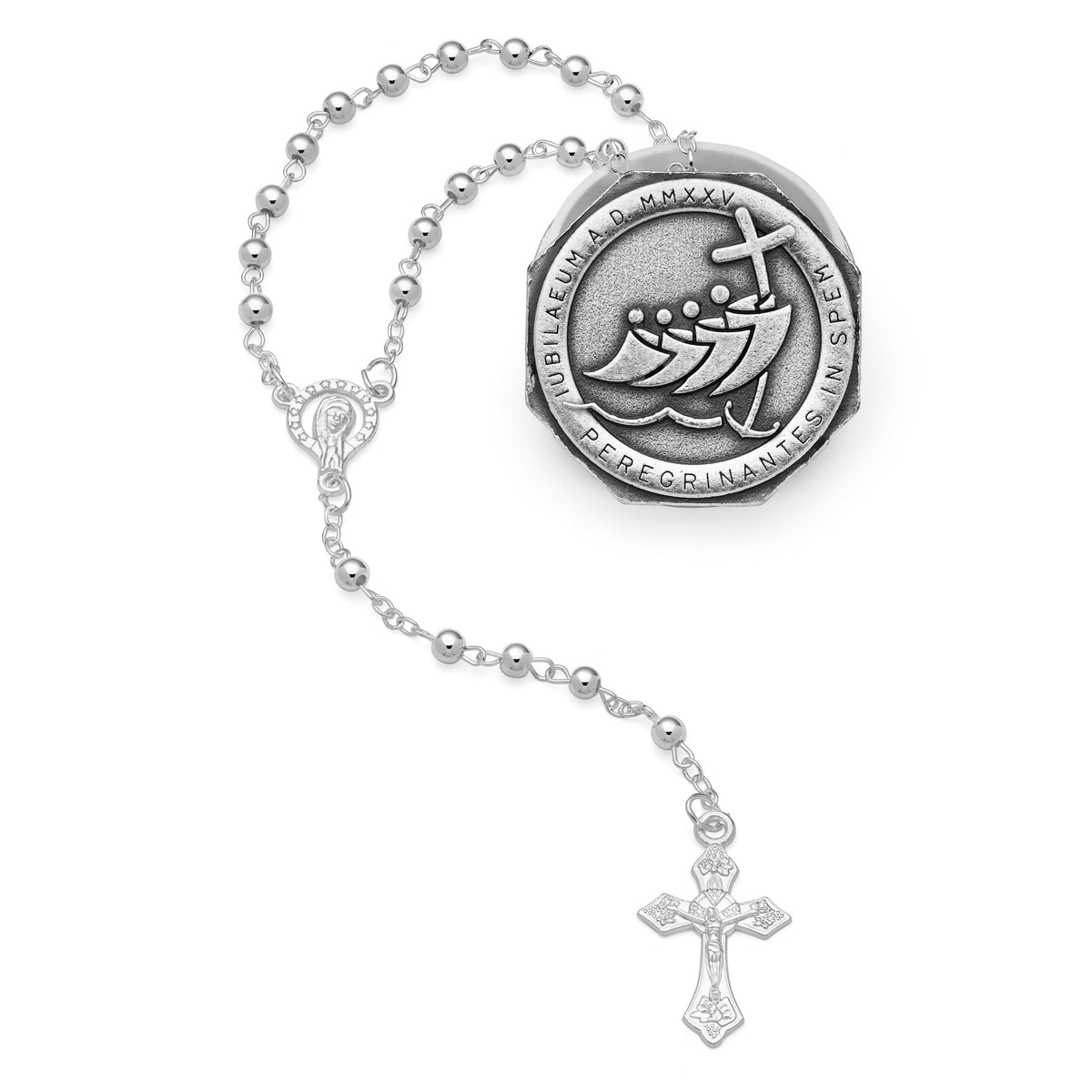 Jubilee 2025 Octagonal Rosary Case with Rosary