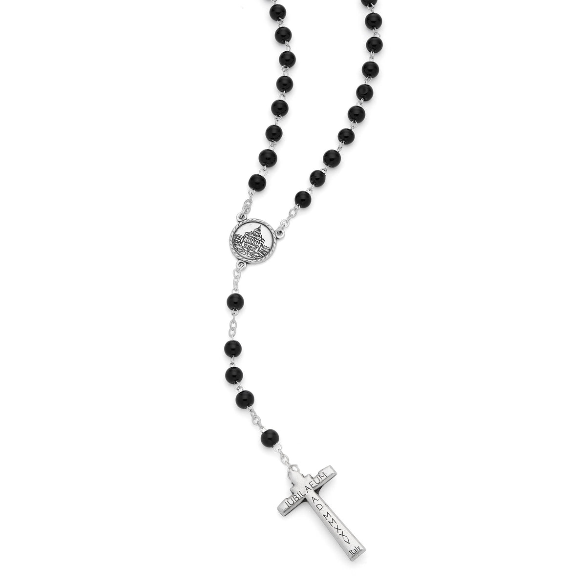 Jubilee 2025 Rosary with Black Beads