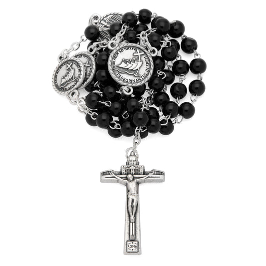 Jubilee 2025 Rosary with Black Beads