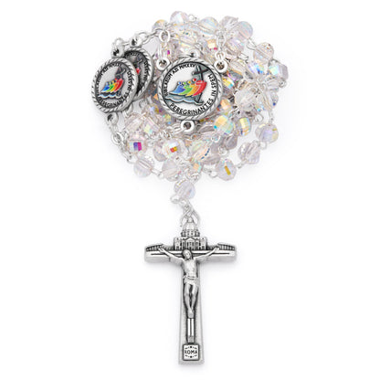 Jubilee 2025 Rosary with Crystal Beads