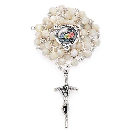 Jubilee 2025 Rosary with Mother-of-pearl Beads
