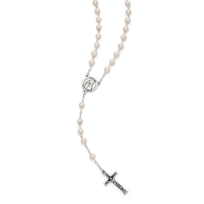 Jubilee 2025 Rosary with Synthetic Pearl Beads