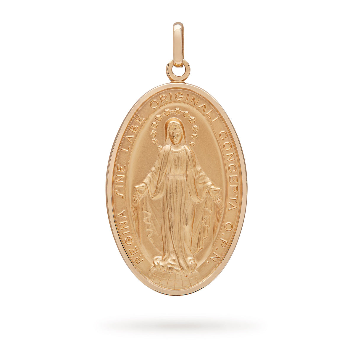 Large Yellow Gold Miraculous Medal