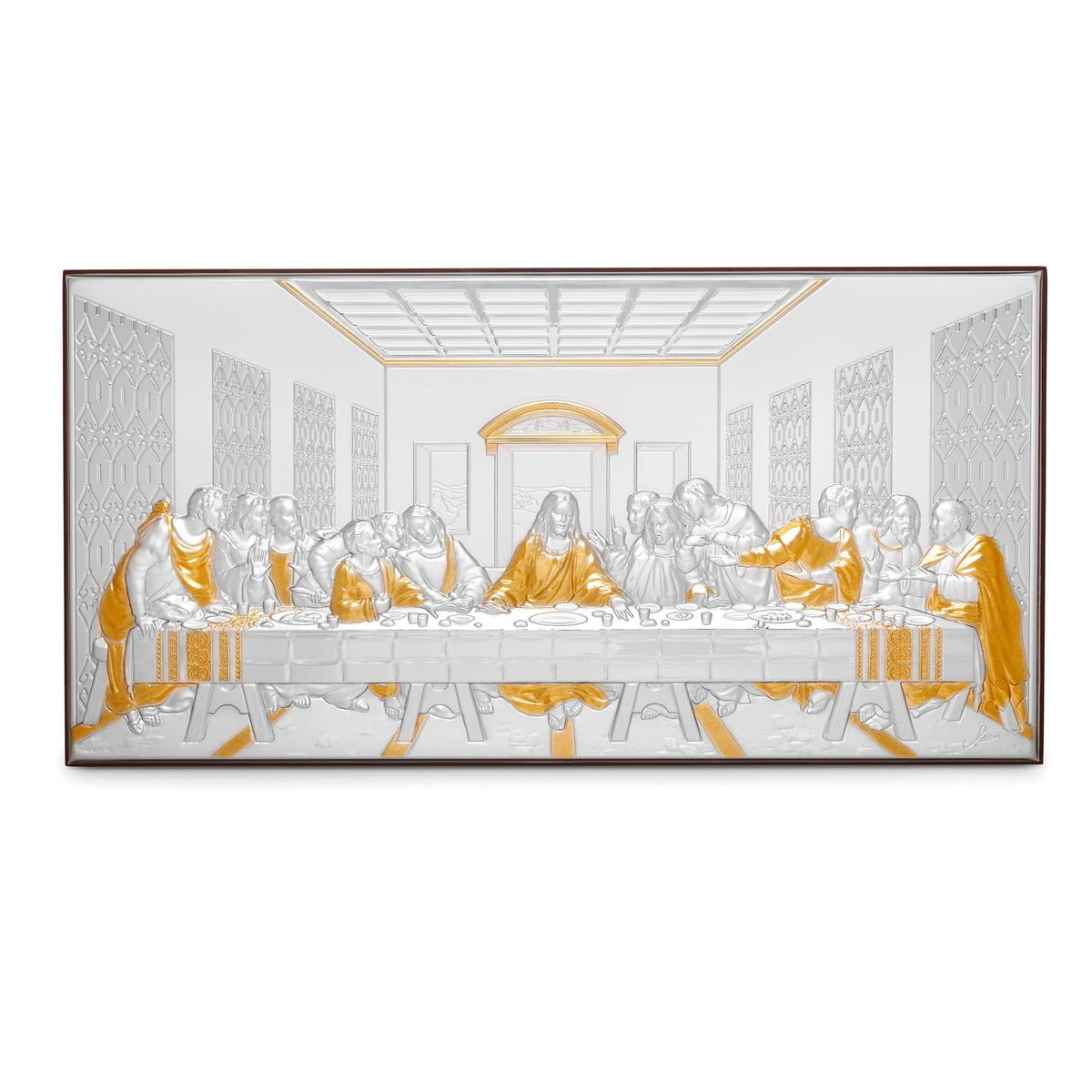 Last Supper Religious Picture Bilaminated Sterling Silver
