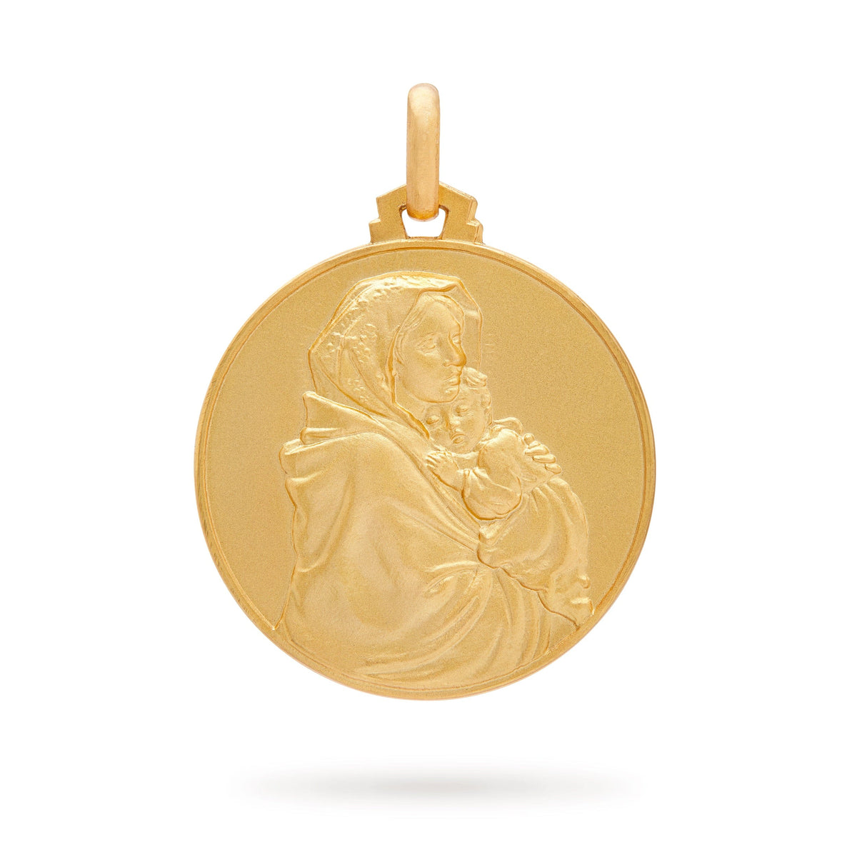 Yellow Gold Madonna of the Streets Ferruzzi Medal