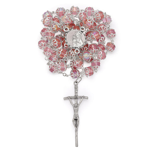 Mater Ecclesiae Rosary in Decorated Caps Beads