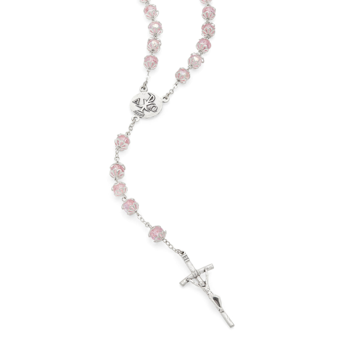 Mater Ecclesiae Rosary in Decorated Caps Beads