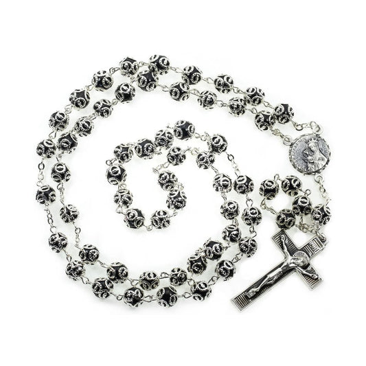 Mater Ecclesiae Rosary with Capped Glass Beads
