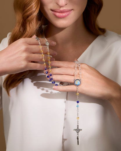 Mater Ecclesiae Shades Of Crystal Rosary