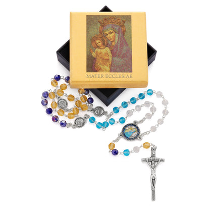Mater Ecclesiae Shades Of Crystal Rosary
