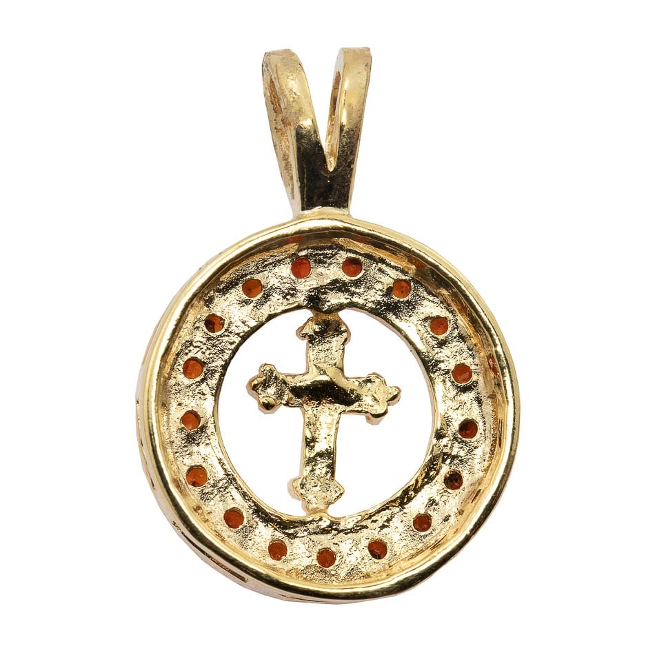 Medal with Cross Pendant