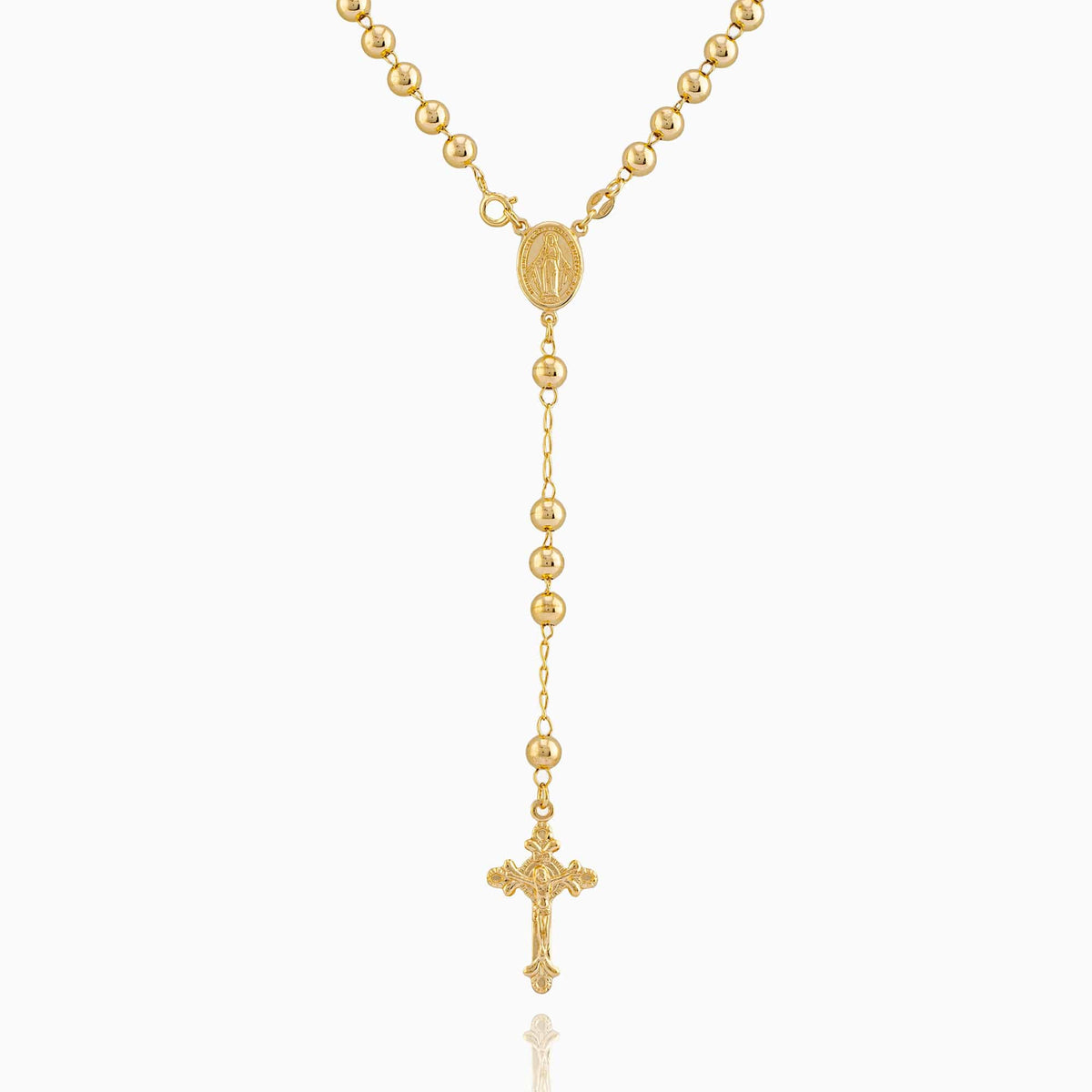 MIRACULOUS MARY ROSARY 6 MM BEADS