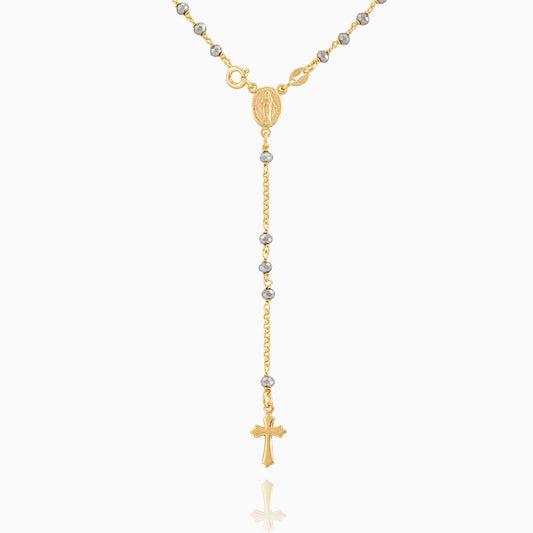 MIRACULOUS MARY ROSARY WITH HEMATITE BEADS