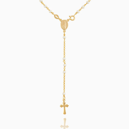 MIRACULOUS MARY ROSARY WITH SYNTHETIC PEARL