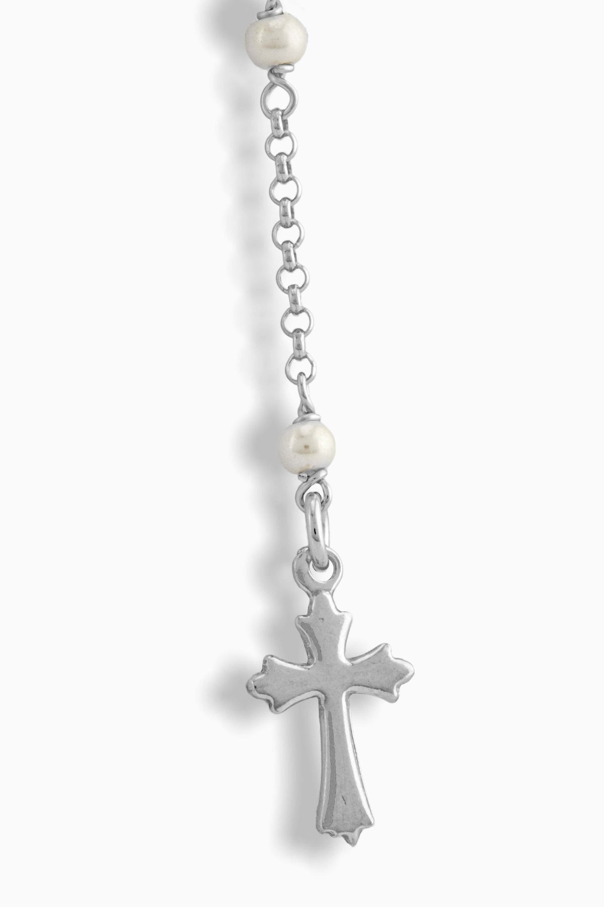 MIRACULOUS MARY ROSARY WITH SYNTHETIC PEARL