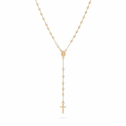 Miraculous Mary Yellow Gold Rosary Beads