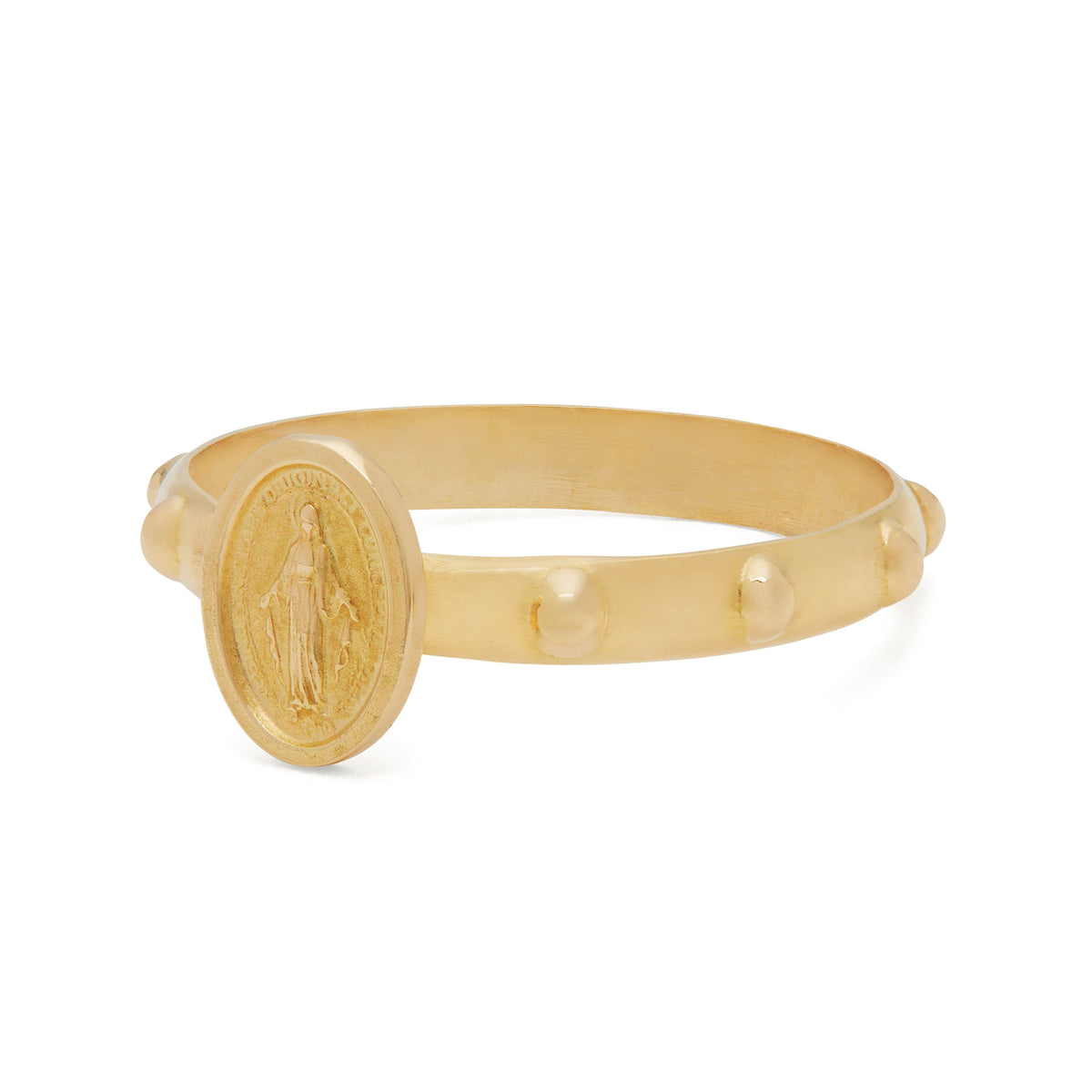 Miraculous Rosary Ring Yellow Gold