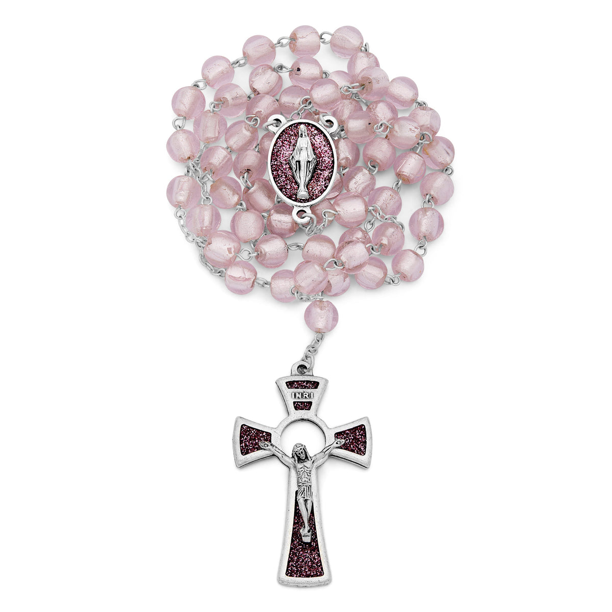Miraculous Virgin Rosary in Murano Glass