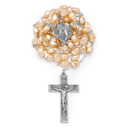Miraculous Virgin Rosary in Pearl