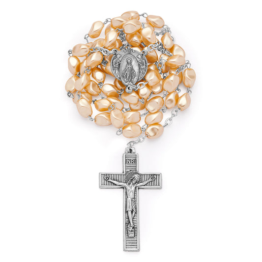 Miraculous Virgin Rosary in Pearl