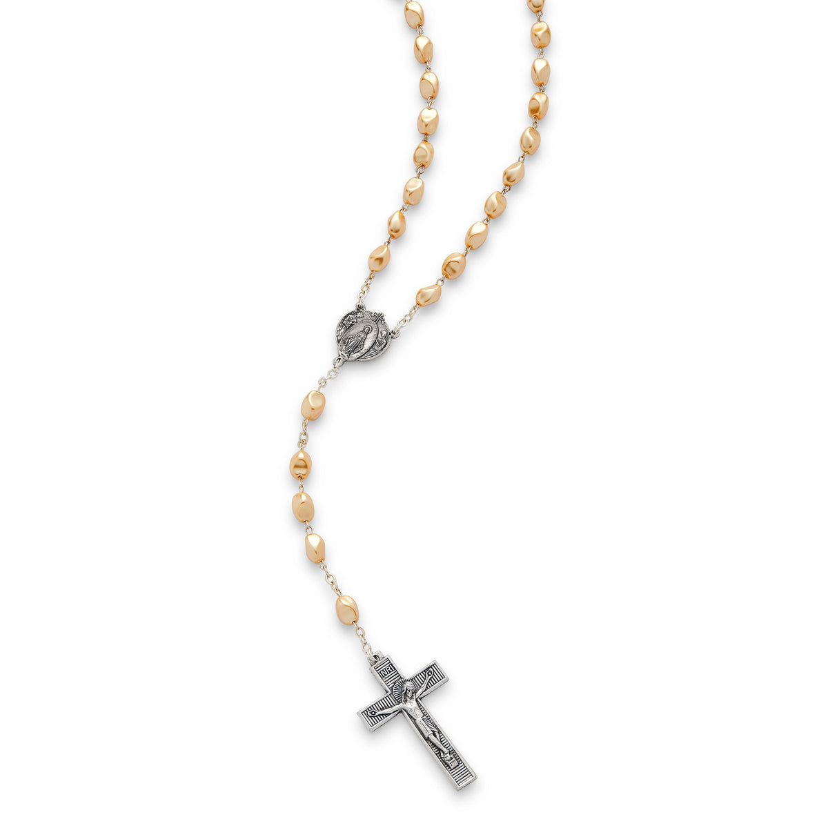 Miraculous Virgin Rosary in Pearl