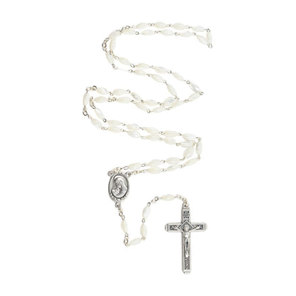 Mother of Pearl Rosary Oval Beads