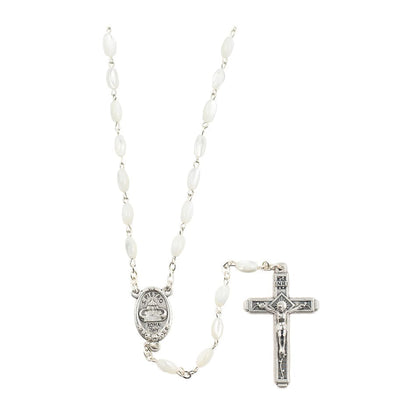 Mother of Pearl Rosary Oval Beads