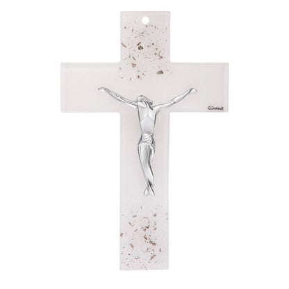 Murano Glass Crucifix with 3D Details Modern Style