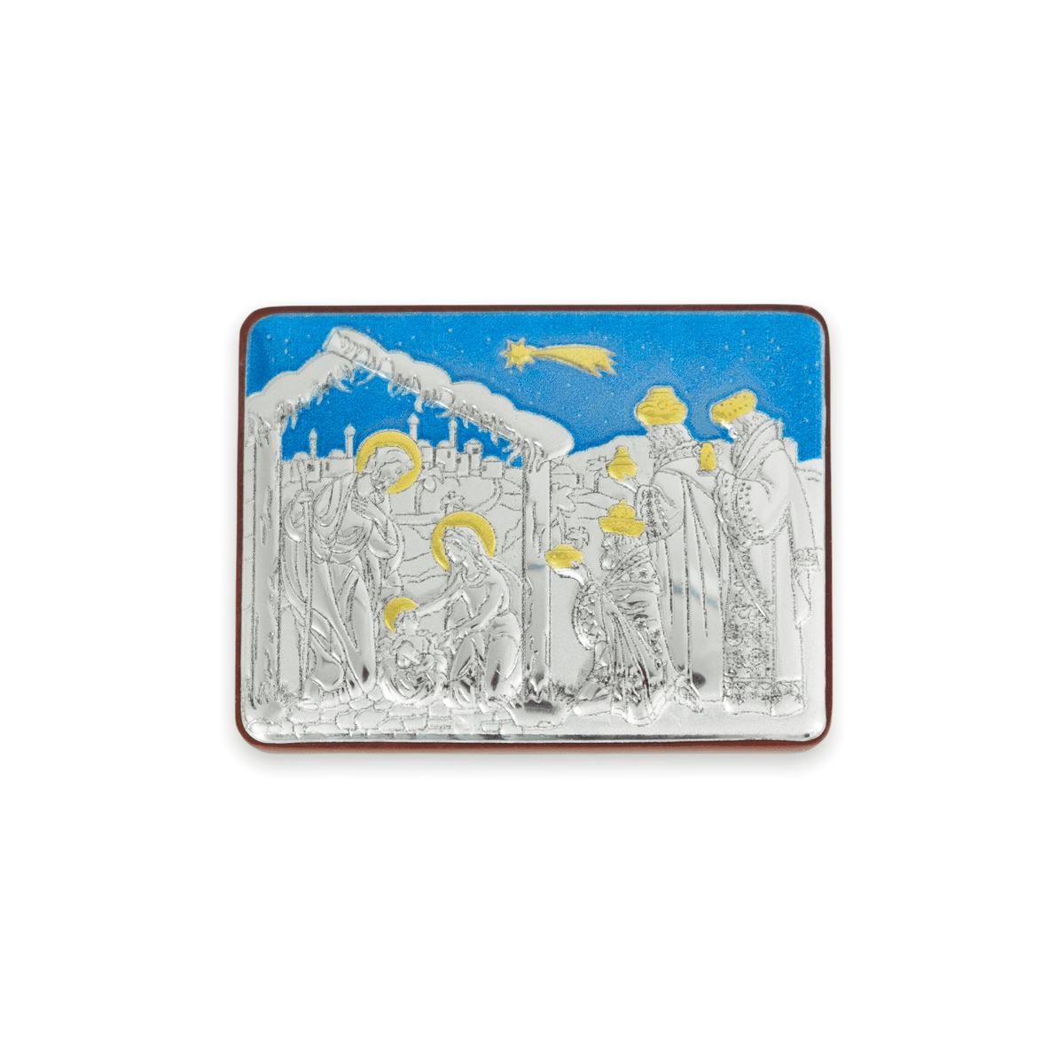 Nativity and Three Wise Men Painting in Aluminium